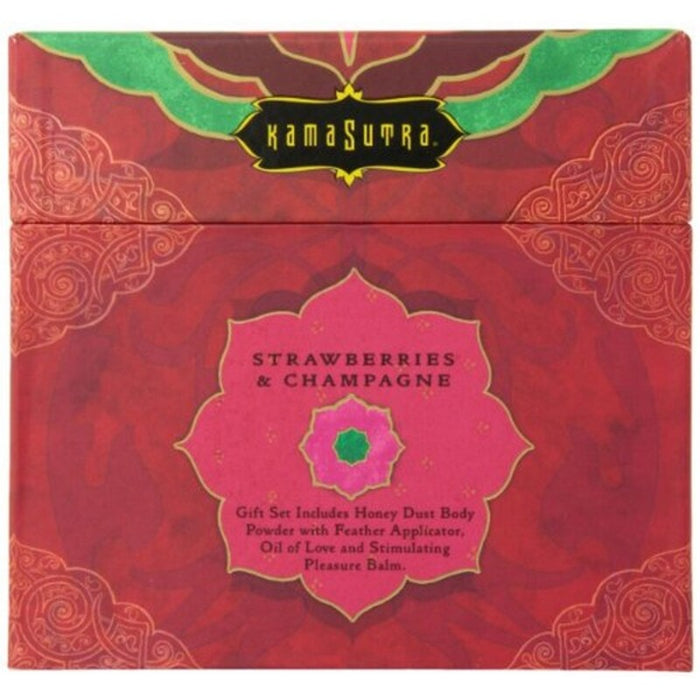 Jordgubbar erotisk uppsättning Treasure Trove Kama Sutra 88300 (4 pcs)