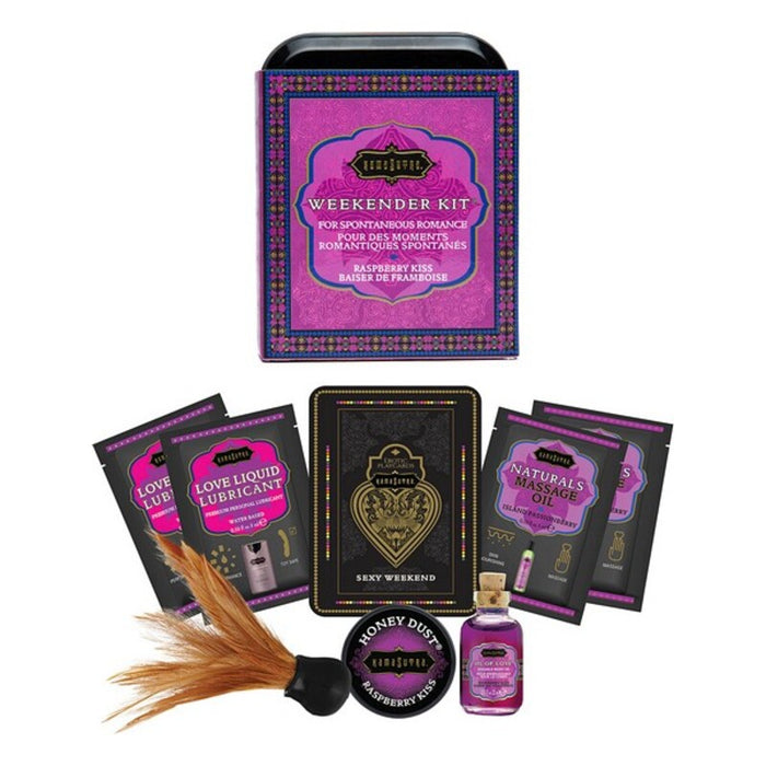 Lustask Large Pleasure Kit Weekender Raspberry Kiss Kama Sutra
