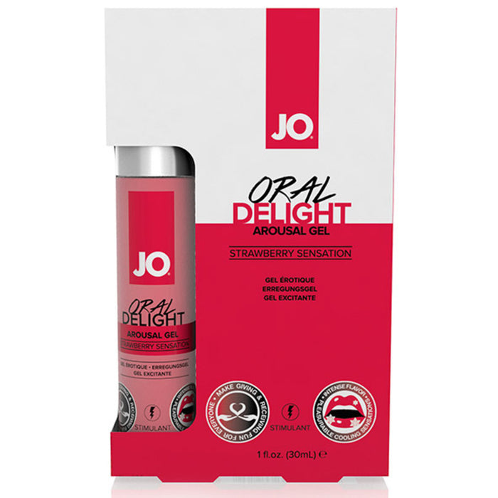 Oral sprej Oral Delight Strawberry Sensation med jorgubbssmak 30 ml System Jo SJ40481