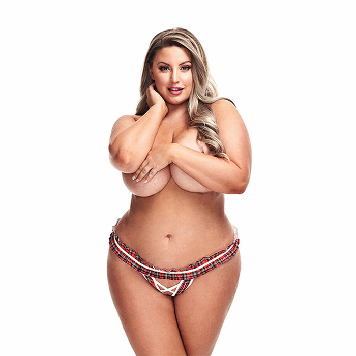 Stringtrosa Schoolgirl Röd