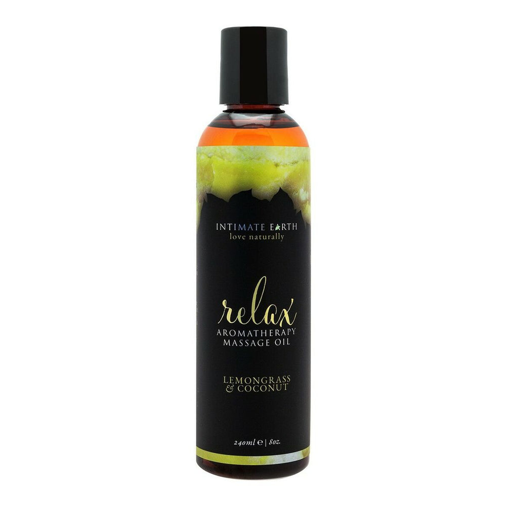 Massageolja Relax 240 ml Intimate Earth Citron Söt