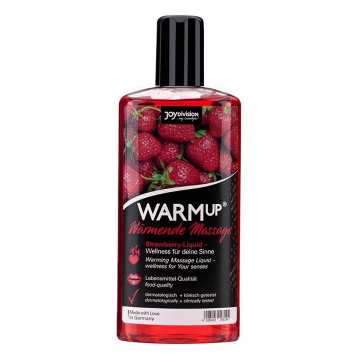 Erotisk Massageolja Joydivision Warm Up Jordgubbe (150 ml)