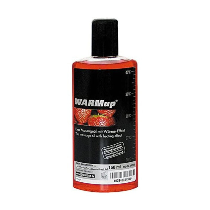 Erotisk Massageolja Joydivision Warm Up Jordgubbe (150 ml)
