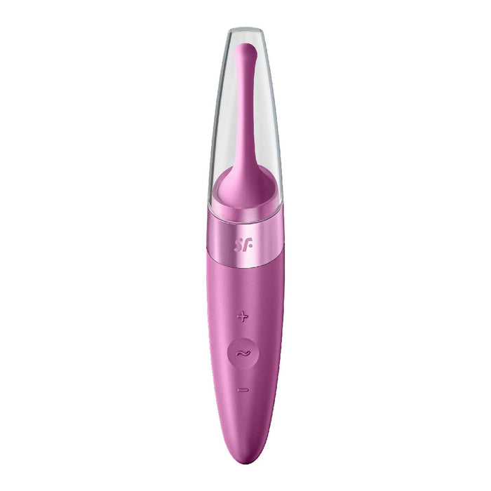 Krökt klitorisvibrator Curve Satisfyer Cerise