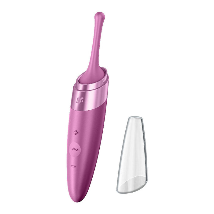 Krökt klitorisvibrator Curve Satisfyer Cerise
