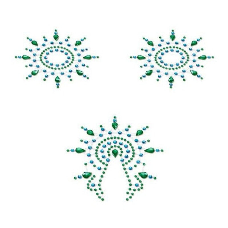 Flamboyant Blå & Green Mystim 46656 Turkos (3 pcs)