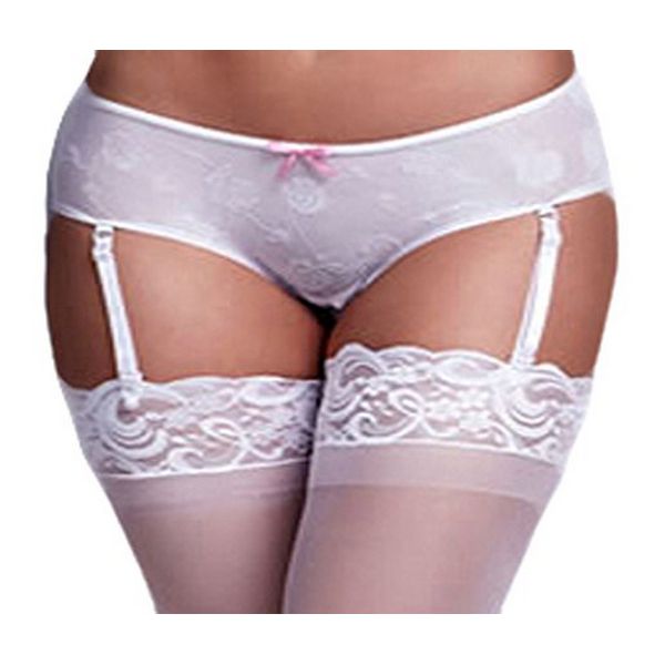 Vit Ros Grenlös Boyshort Trosa S Baci Lingerie BW3122-WHTS
