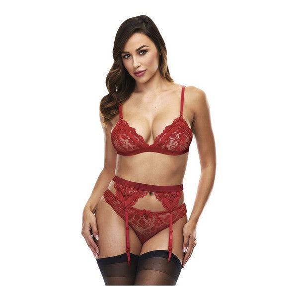 Set med underkläder i läder Lace Baci Lingerie