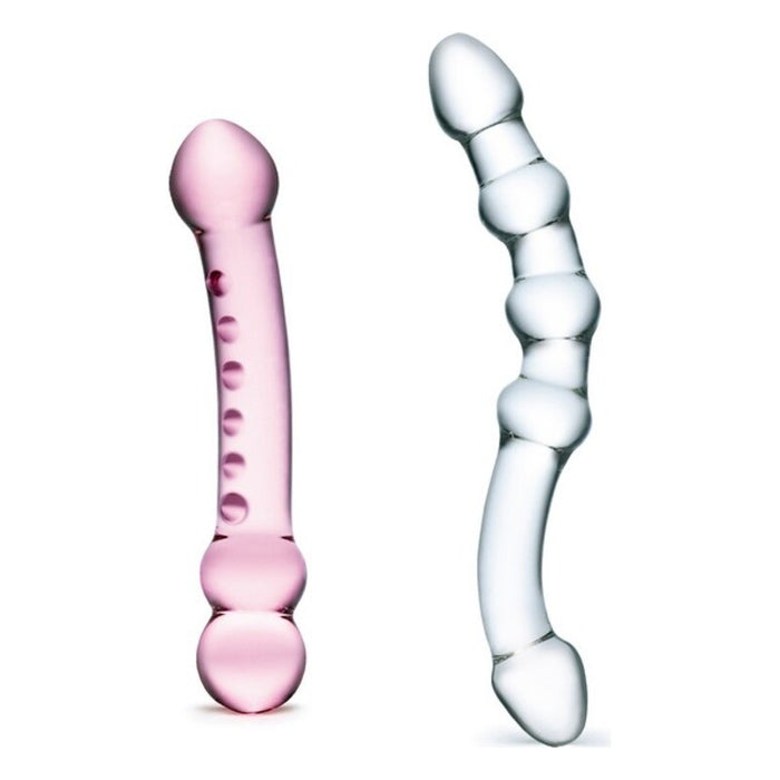 Lustask Glass Dildo Large Pleasure Kit Glas (2 pcs)