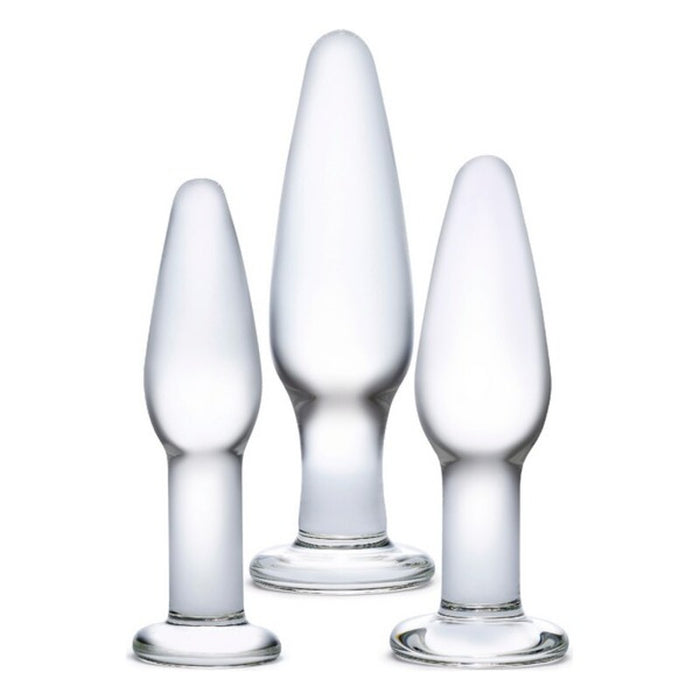 Lustask Anal Training Large Pleasure Kit Glas (3 pcs)