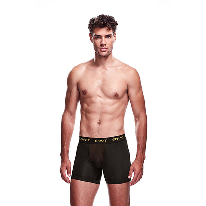 Boxershorts, Herr Long Envy Svart