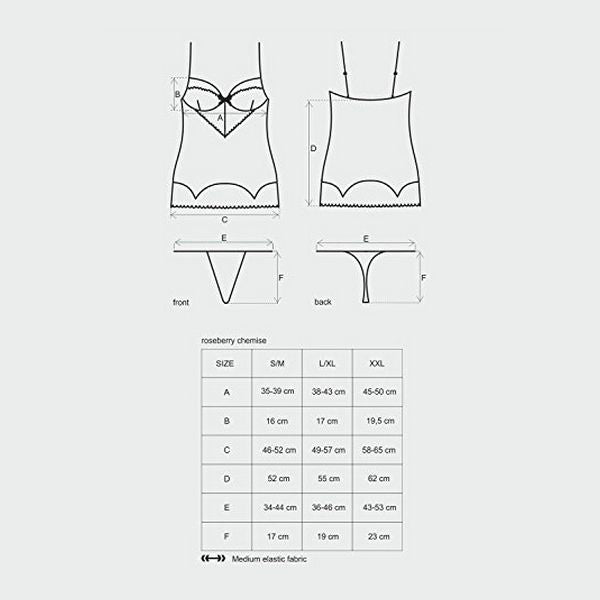 Roseberry Linne & Stringtrosa S/M Obsessive E26690