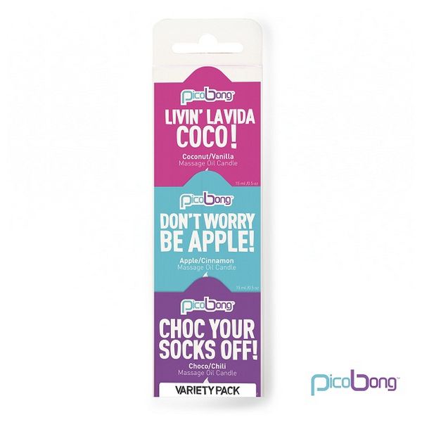 Massageolja Ljus Variations-paket 3 St PicoBong 7052 7052 3 pcs