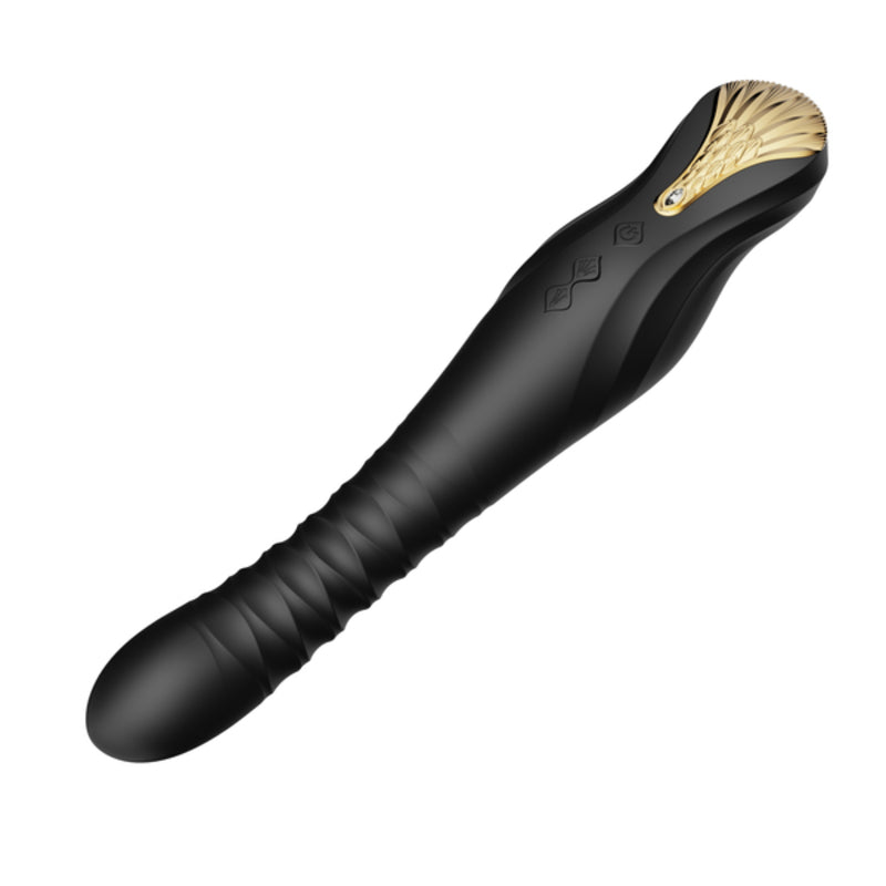 Vibrator King Thruster Obsidian Zalo Svart
