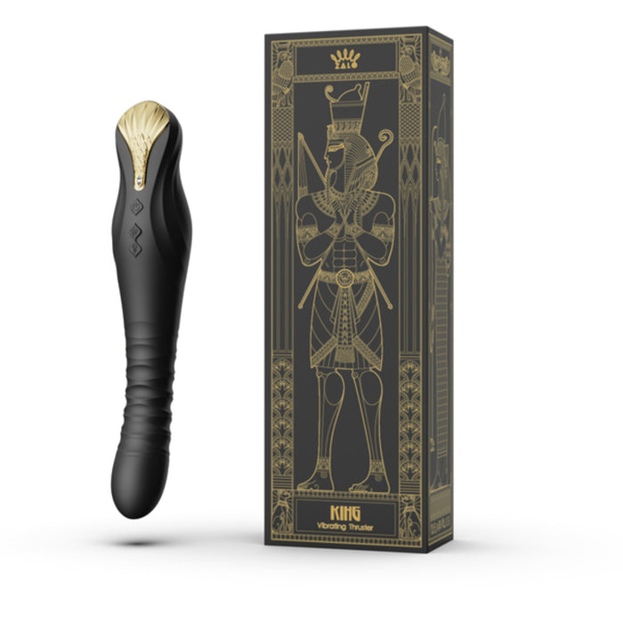Vibrator King Thruster Obsidian Zalo Svart