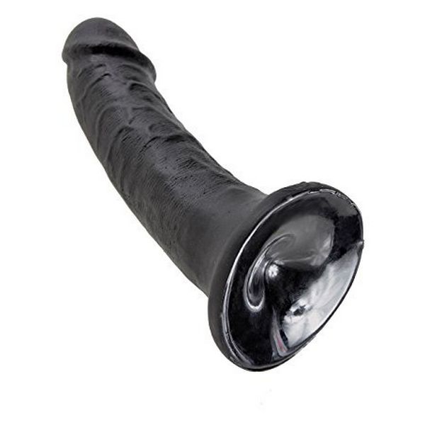 Dildo Cock, 6 tum, svart King Cock 12503