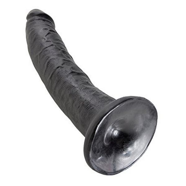 Dildo Cock, 7 tum, svart King Cock 12506