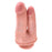 Dubbeländad dildo Double Penetrator, hudfärgad King Cock 12535