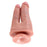 Dubbeländad dildo Double Penetrator, hudfärgad King Cock 12535