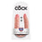 U-formad dildo Double Trouble, hudfärgad, mellanstor King Cock 12541