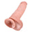 Dildo Cock, 11 tum, med pung, hudfärgad King Cock 12529