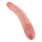 Dildo Cock, 12 tum, smal, dubbeländad, hudfärgad King Cock 12547