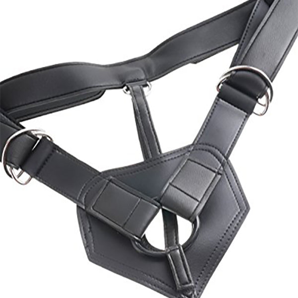Harness strap-on med 6 tums kuk, hudfärgad King Cock NS7068