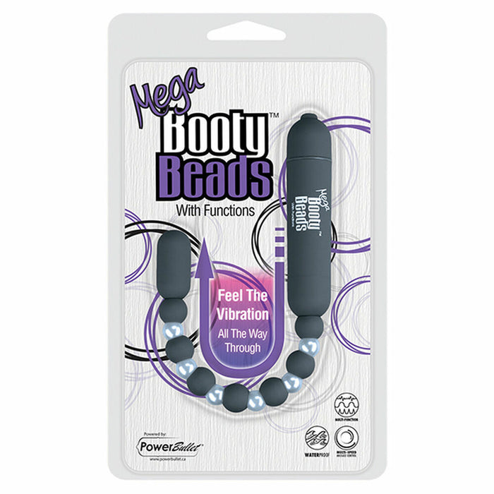Vibrerande anuspropp PowerBullet Mega Booty Beads with 7 Functions Grey