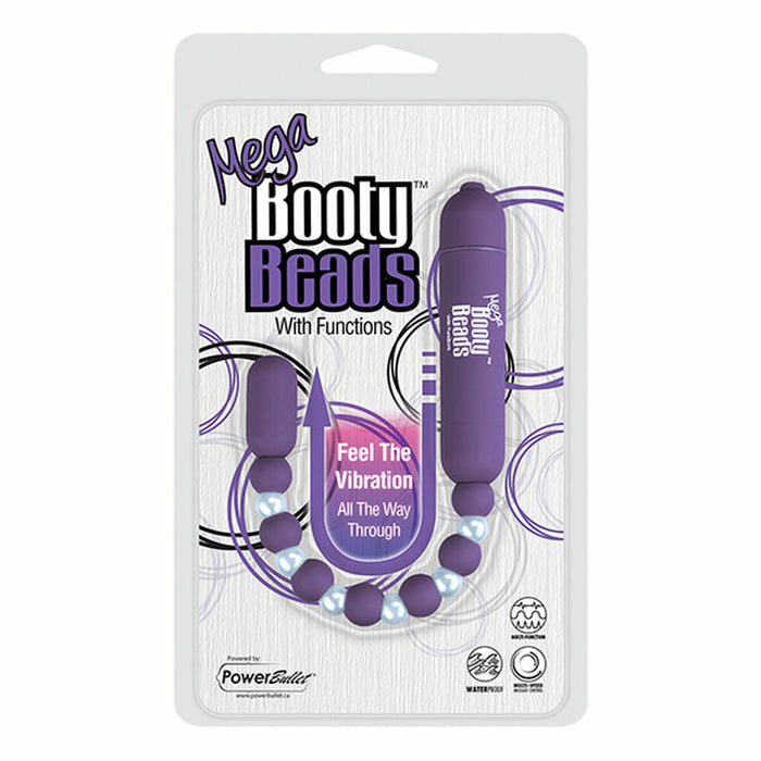 Vibrerande anuspropp PowerBullet Mega Booty Beads with 7 Functions Violet