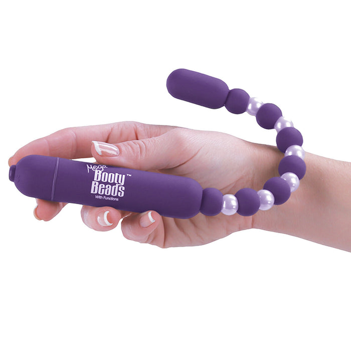 Vibrerande anuspropp PowerBullet Mega Booty Beads with 7 Functions Violet
