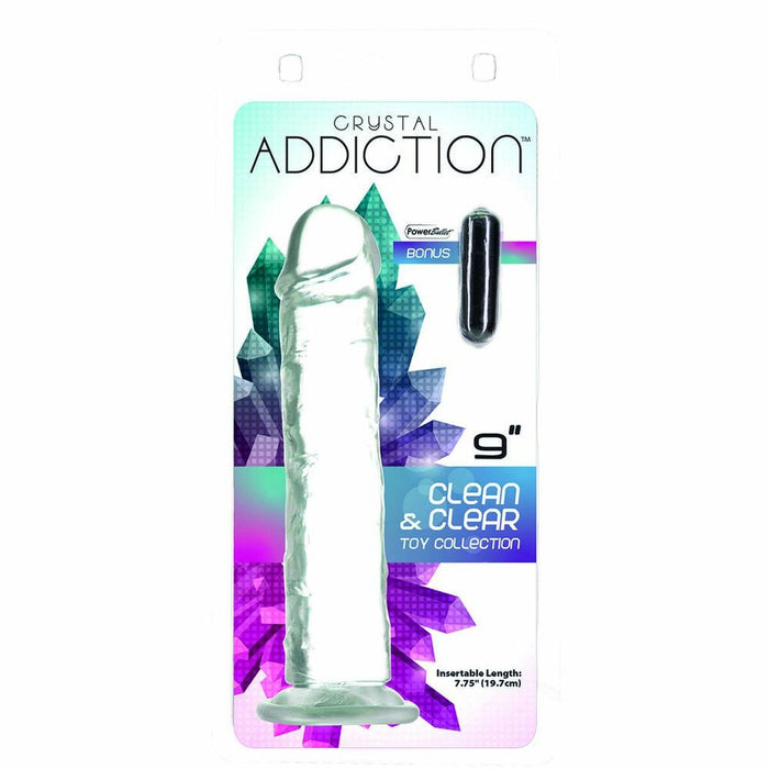 Realistisk dildo Shine Inline Crystal Addiction (23 cm)