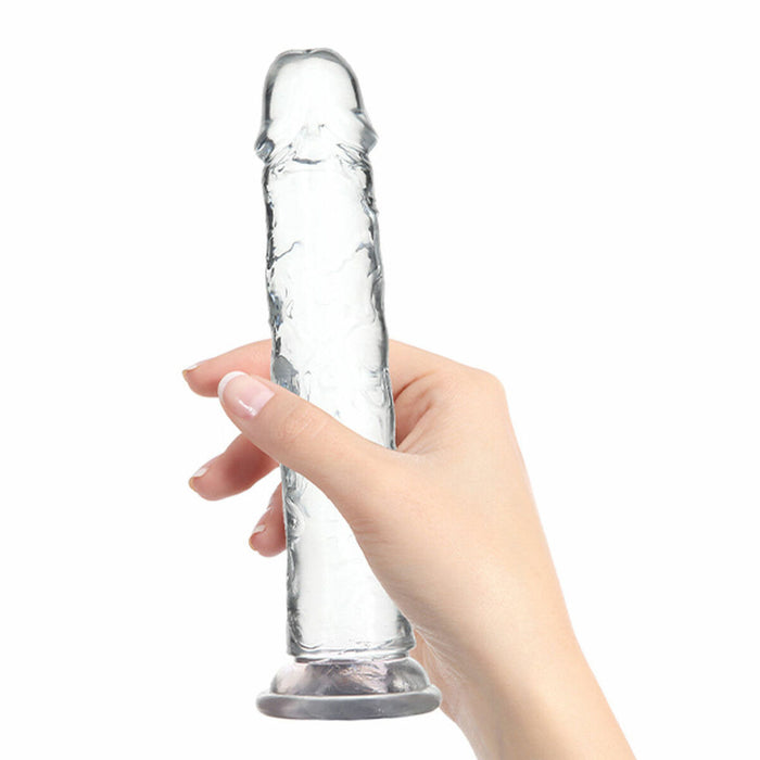 Realistisk dildo Shine Inline Crystal Addiction (23 cm)