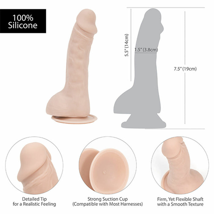 Realistisk dildo Addiction  Brad Dong Beige