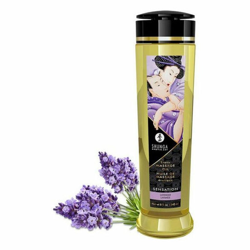 Erotisk Massageolja Shunga Sensation Lavendel (240 ml)