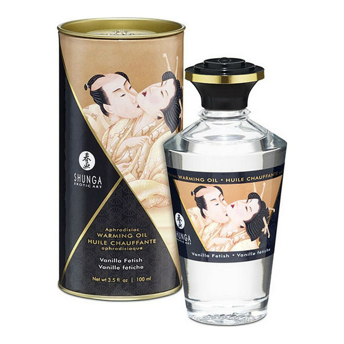 Olja med värmande verkan – vanilj Shunga (100 ml)