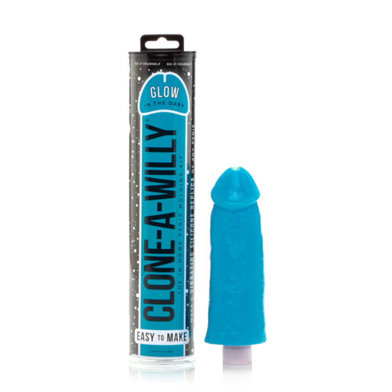 Glow in the Dark Blå Clone A Willy CWGDBLU