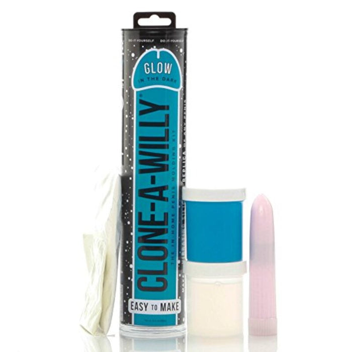Glow in the Dark Blå Clone A Willy CWGDBLU