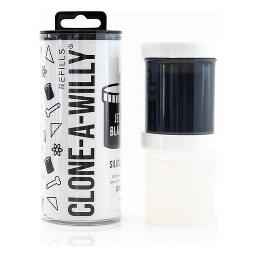 Silikonpåfyllning av penisklon Jet Black Clone A Willy