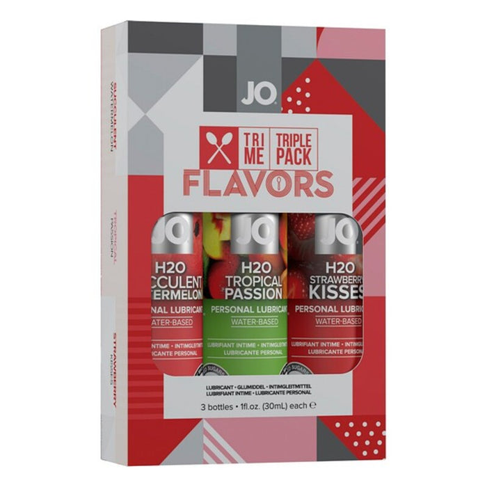 Smaksatt glidmedel Tri Me Flavors System Jo (3 pcs)