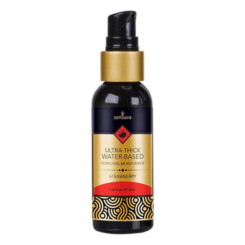 Smaksatt glidmedel Ultra Thick Strawberry Sensuva