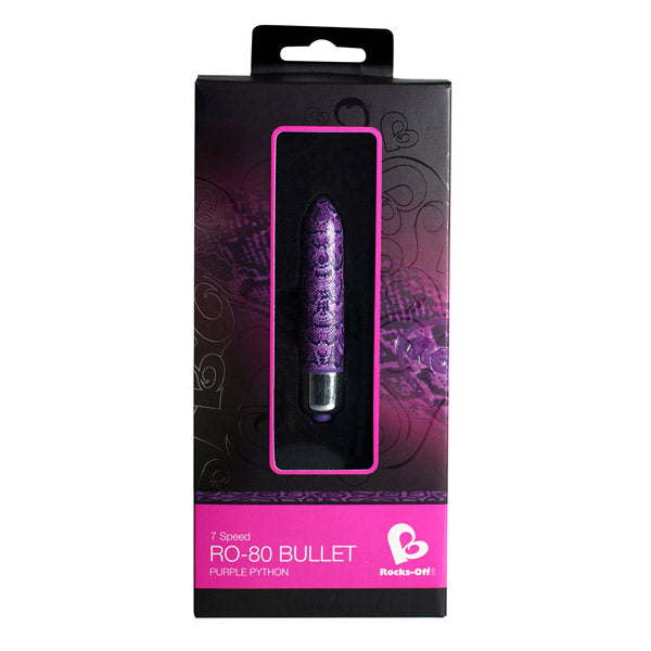 RO 80 mm 7 Speed Snake Print Rocks-Off 7RO80PYTH