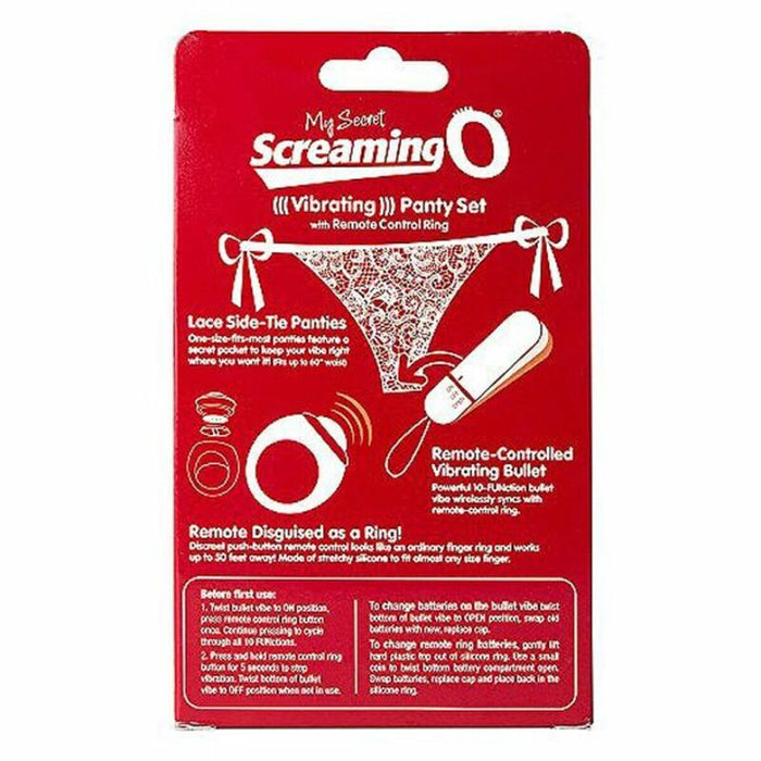 Vibratortrosa med fjärrkontroll Panty Vibe, röd The Screaming O SCPNTY-R-110