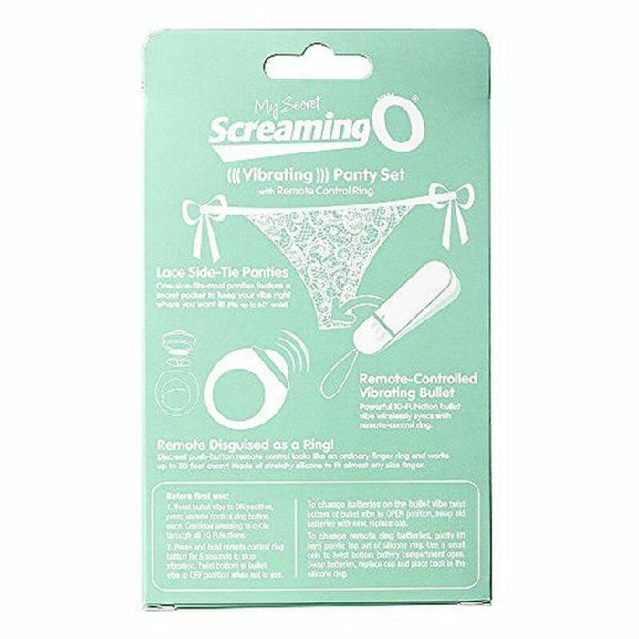 Vibratortrosa med fjärrkontroll Panty Vibe, vita The Screaming O SCPNTY-W-110