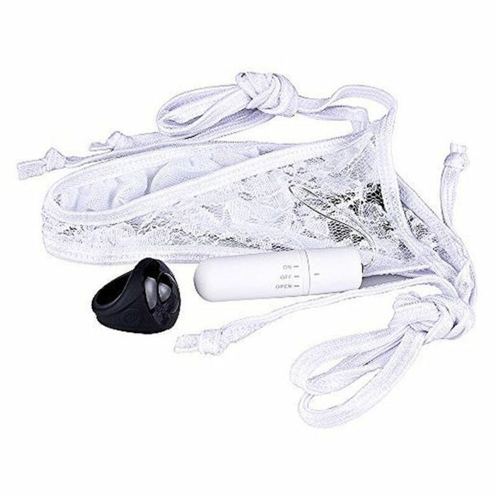 Vibratortrosa med fjärrkontroll Panty Vibe, vita The Screaming O SCPNTY-W-110
