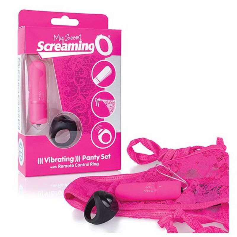 Vibratortrosa med fjärrkontroll Panty Vibe, rosa The Screaming O SCPNTY-PK-110