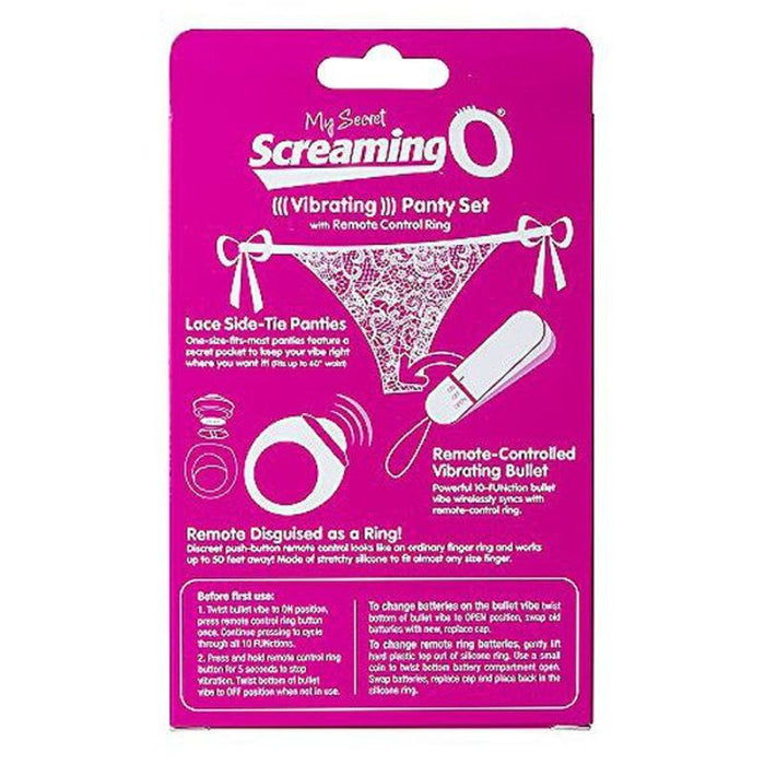 Vibratortrosa med fjärrkontroll Panty Vibe, rosa The Screaming O SCPNTY-PK-110