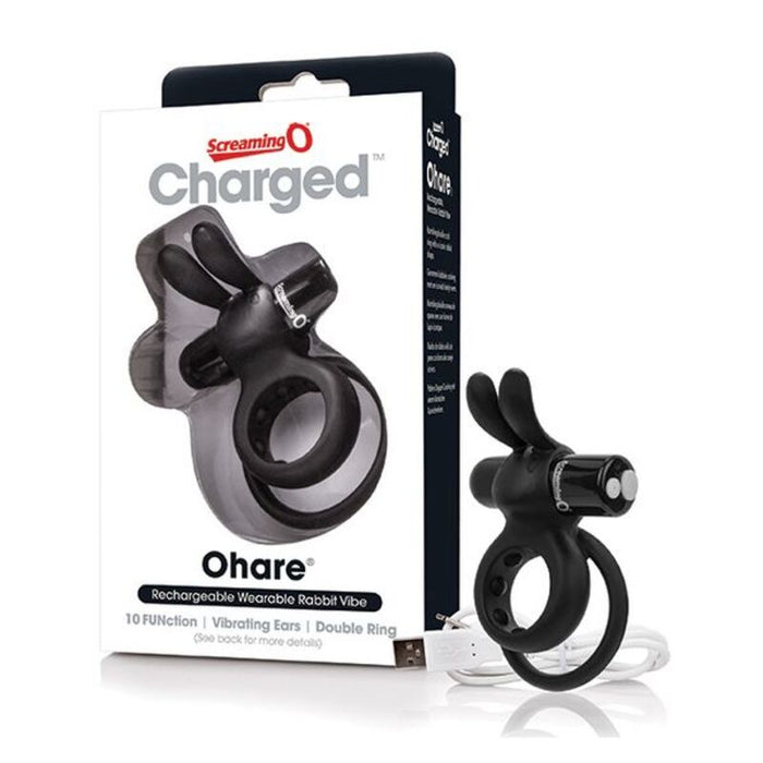 Charged Ohare Rabbitvibrator Svart The Screaming O 12518