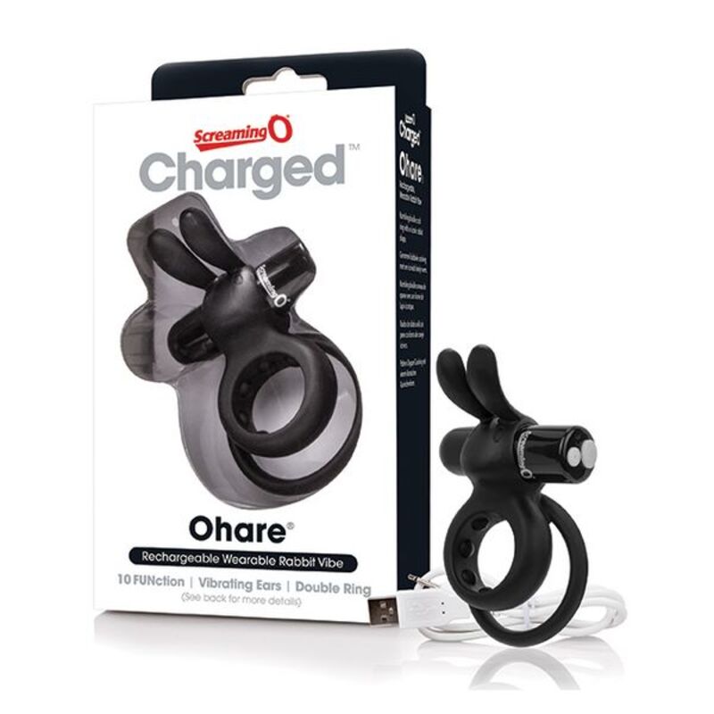 Charged Ohare Rabbitvibrator Svart The Screaming O 12518
