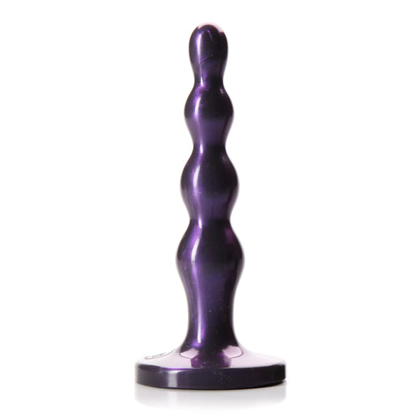 Liten räfflad anuspropp, mörklila Tantus ETB0888