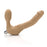 Bandlös strap-on Realdoe, kakaobrun Tantus 9935
